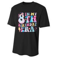 In My 8th Birthday Era Eight Bday 8 Year Old Birthday Girl Performance Sprint T-Shirt