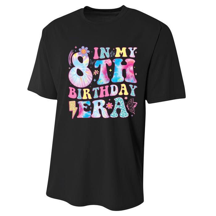 In My 8th Birthday Era Eight Bday 8 Year Old Birthday Girl Performance Sprint T-Shirt