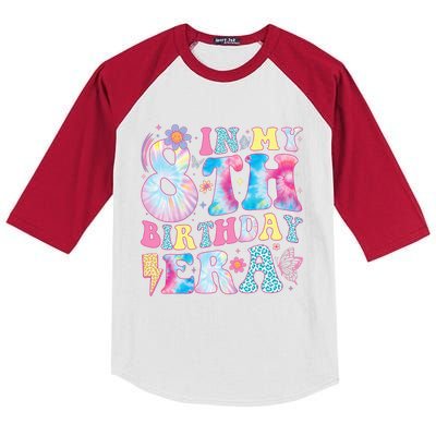 In My 8th Birthday Era Eight Bday 8 Year Old Birthday Girl Kids Colorblock Raglan Jersey