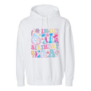 In My 8th Birthday Era Eight Bday 8 Year Old Birthday Girl Garment-Dyed Fleece Hoodie