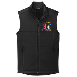 It's My 8th Birthday Cat Birthday 8 Yr Old Outfit Collective Smooth Fleece Vest