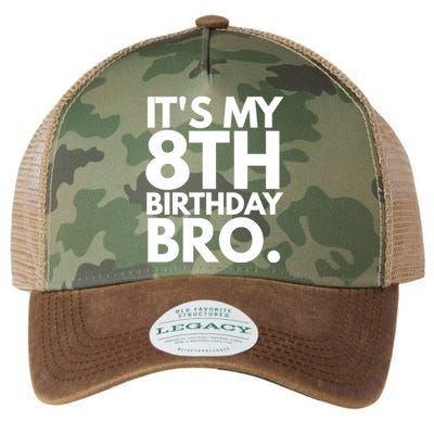 It's My 8th Birthday Bro Eighth Bday Party For Boys TShirt Legacy Tie Dye Trucker Hat