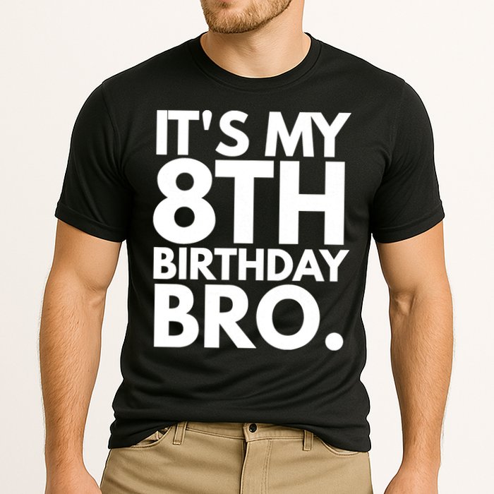 It's My 8th Birthday Bro Eighth Bday Party For Boys TShirt Cooling Performance Crew T-Shirt