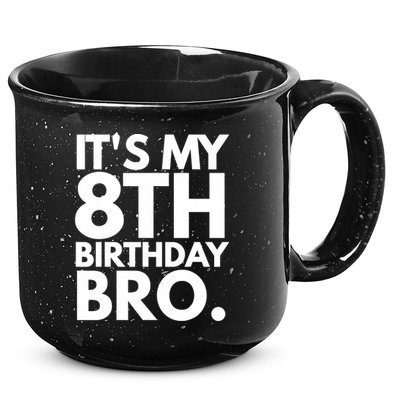 It's My 8th Birthday Bro Eighth Bday Party For Boys TShirt 15oz Campfire Ceramic Mug