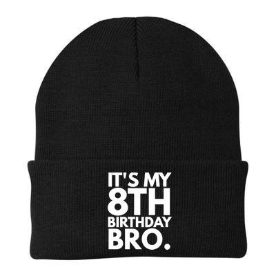 It's My 8th Birthday Bro Eighth Bday Party For Boys TShirt Beanie