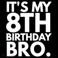 It's My 8th Birthday Bro Eighth Bday Party For Boys TShirt Flatbill Hat