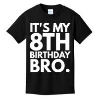 It's My 8th Birthday Bro Eighth Bday Party For Boys TShirt Kids T-Shirt