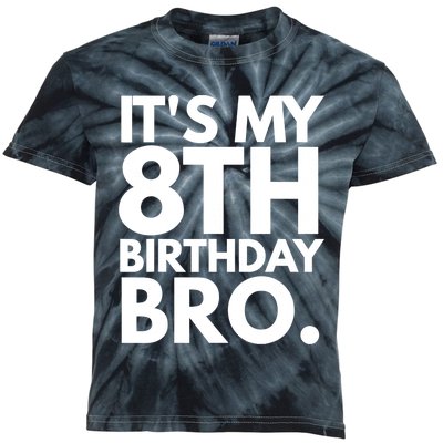 It's My 8th Birthday Bro Eighth Bday Party For Boys TShirt Kids Tie-Dye T-Shirt