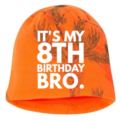 It's My 8th Birthday Bro Eighth Bday Party For Boys TShirt Kati - Camo Knit Beanie