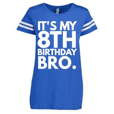 It's My 8th Birthday Bro Eighth Bday Party For Boys TShirt Enza Ladies Jersey Football T-Shirt