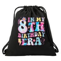 In My 8th Birthday Era Eight Bday 8 Year Old Birthday Girl Gift Drawstring Bag