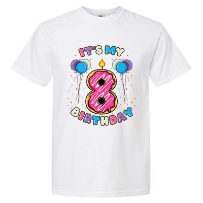 Its My 8th Birthday Donut Birthday Garment-Dyed Heavyweight T-Shirt