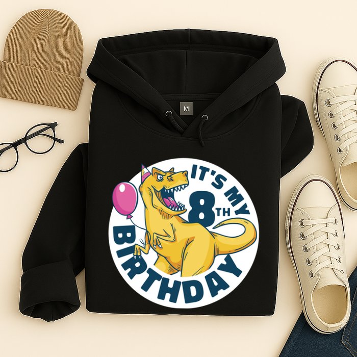 It's My 8th Birthday Dinosaur Hoodie