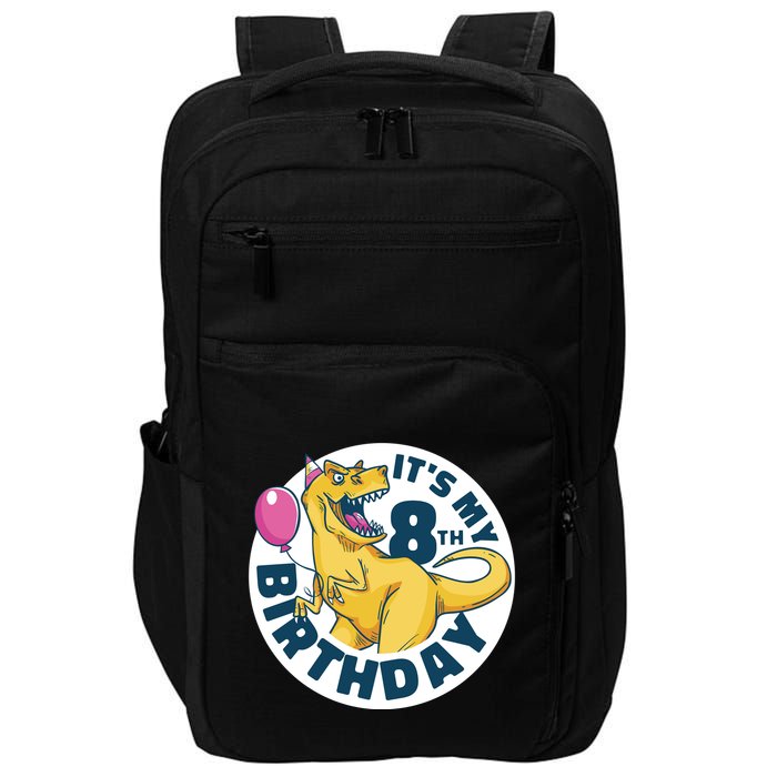 It's My 8th Birthday Dinosaur Impact Tech Backpack