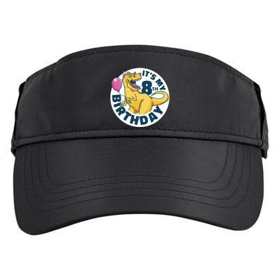 It's My 8th Birthday Dinosaur Adult Drive Performance Visor