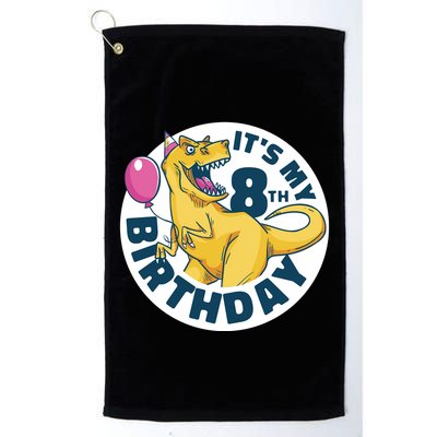 It's My 8th Birthday Dinosaur Golf Towel