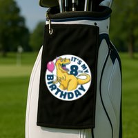 It's My 8th Birthday Dinosaur Golf Towel