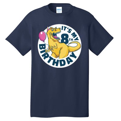 It's My 8th Birthday Dinosaur Tall T-Shirt