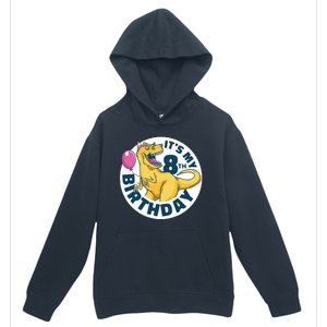 It's My 8th Birthday Dinosaur Urban Pullover Hoodie