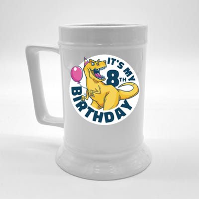 It's My 8th Birthday Dinosaur Beer Stein