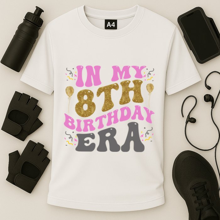 In My 8th Birthday Era Party Cooling Performance Crew T-Shirt