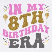 In My 8th Birthday Era Party Poster
