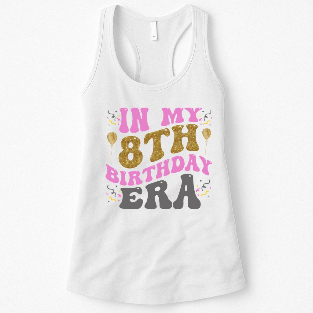 In My 8th Birthday Era Party Womens Tank Top