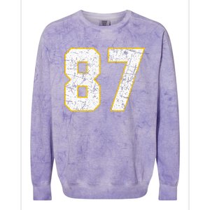 In My 87 Era Funny Football Colorblast Crewneck Sweatshirt