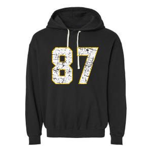 In My 87 Era Funny Football Garment-Dyed Fleece Hoodie