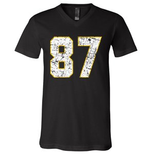 In My 87 Era Funny Football V-Neck T-Shirt