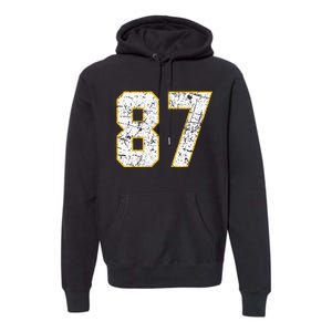 In My 87 Era Funny Football Premium Hoodie