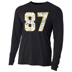 In My 87 Era Funny Football Cooling Performance Long Sleeve Crew