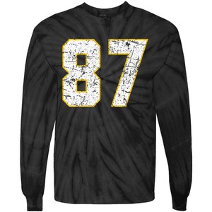 In My 87 Era Funny Football Tie-Dye Long Sleeve Shirt