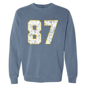 In My 87 Era Funny Football Garment-Dyed Sweatshirt