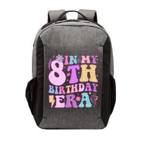 In My 8th Birthday Era Eight Bday 8 Year Old Birthday Girl Vector Backpack