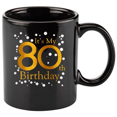 Its My 80th Birthday Happy 1945 Birthday For Lady 11oz C Handle Ceramic Mug