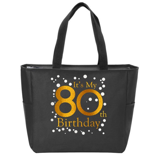 Its My 80th Birthday Happy 1945 Birthday For Lady Zip Tote Bag