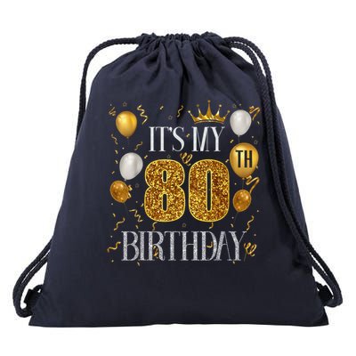 Its My 80th Birthday Happy 1945 Birthday Drawstring Bag