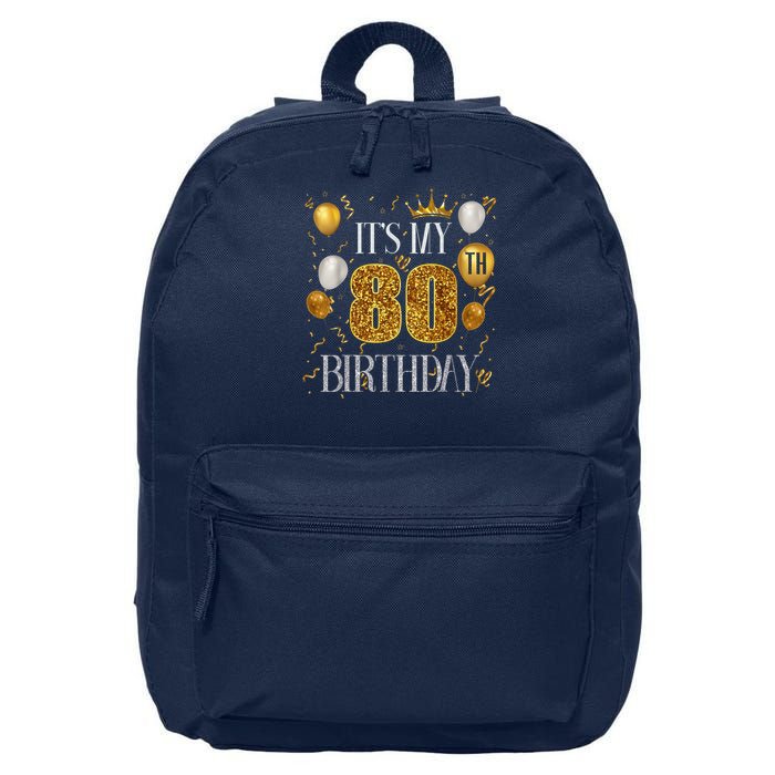 Its My 80th Birthday Happy 1945 Birthday 16 in Basic Backpack