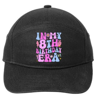 In My 8th Birthday Era Eight Bday 8 Year Old Birthday Girl 7-Panel Snapback Hat