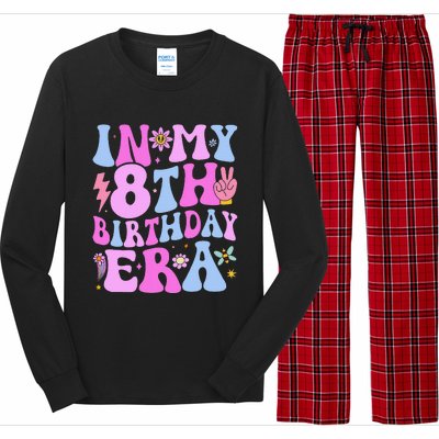 In My 8th Birthday Era Eight Bday 8 Year Old Birthday Girl Long Sleeve Pajama Set