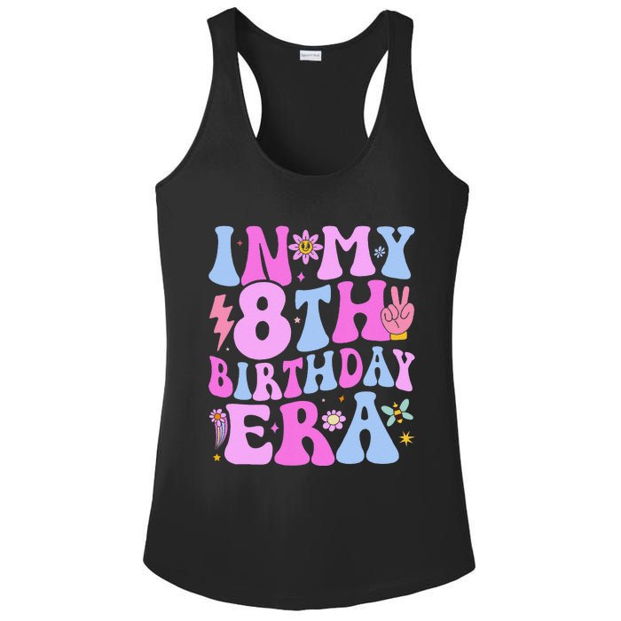 In My 8th Birthday Era Eight Bday 8 Year Old Birthday Girl Ladies PosiCharge Competitor Racerback Tank