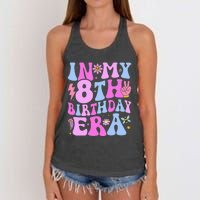 In My 8th Birthday Era Eight Bday 8 Year Old Birthday Girl Women's Knotted Racerback Tank