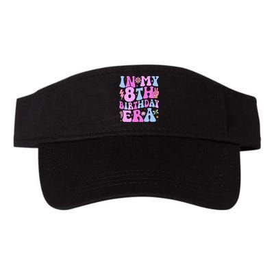 In My 8th Birthday Era Eight Bday 8 Year Old Birthday Girl Valucap Bio-Washed Visor