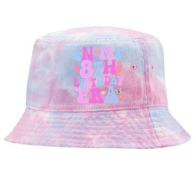 In My 8th Birthday Era Eight Bday 8 Year Old Birthday Girl Tie-Dyed Bucket Hat