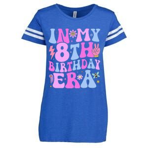 In My 8th Birthday Era Eight Bday 8 Year Old Birthday Girl Enza Ladies Jersey Football T-Shirt