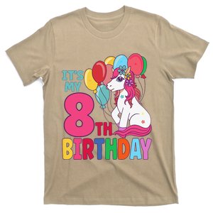 Its My 8th Birthday Unicorn Birthday T-Shirt