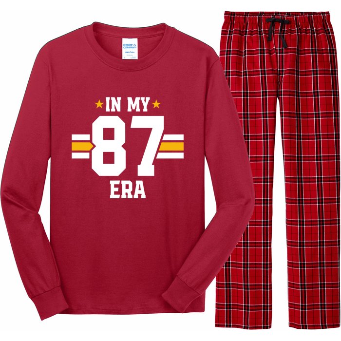 In My 87 Era Funny Football Boyfriend Lovers Couple Matching Long Sleeve Pajama Set