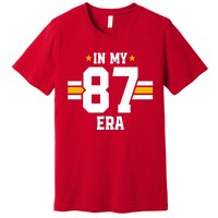 In My 87 Era Funny Football Boyfriend Lovers Couple Matching Premium T-Shirt