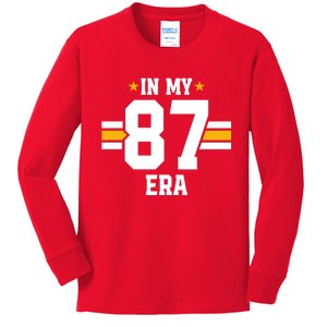 In My 87 Era Funny Football Boyfriend Lovers Couple Matching Kids Long Sleeve Shirt